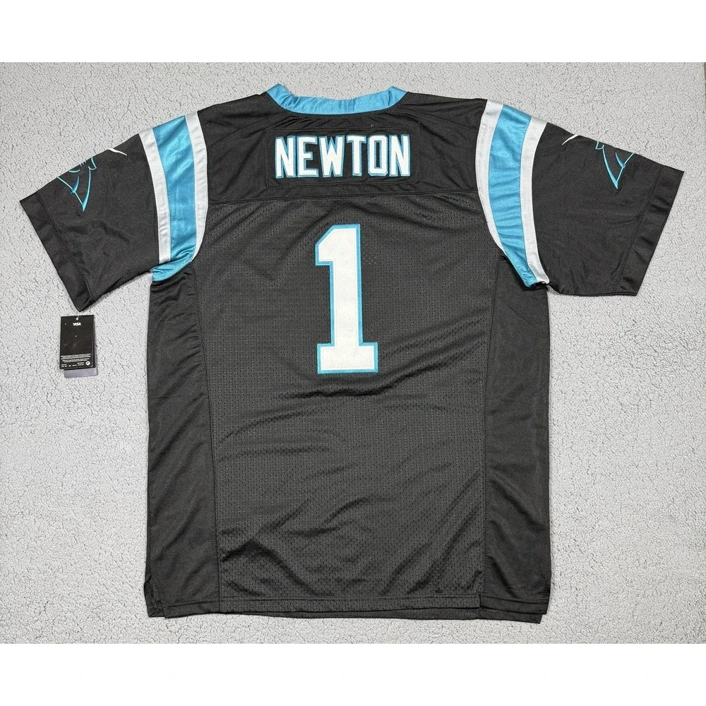 NWT Nike Carolina Panthers Cam Newton Super Bowl 50 Jersey‎ Mens XL Black NFL